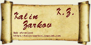 Kalin Žarkov vizit kartica